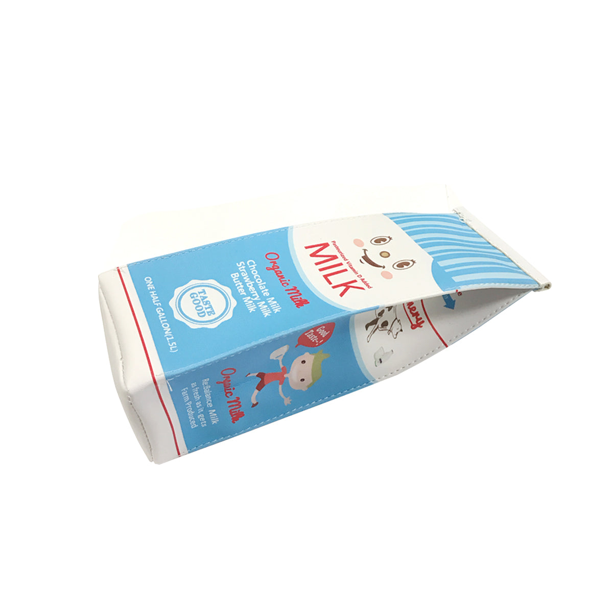 Wrapables Novelty Milk Carton Pencil Case Stationery Pouch (Set of 2)