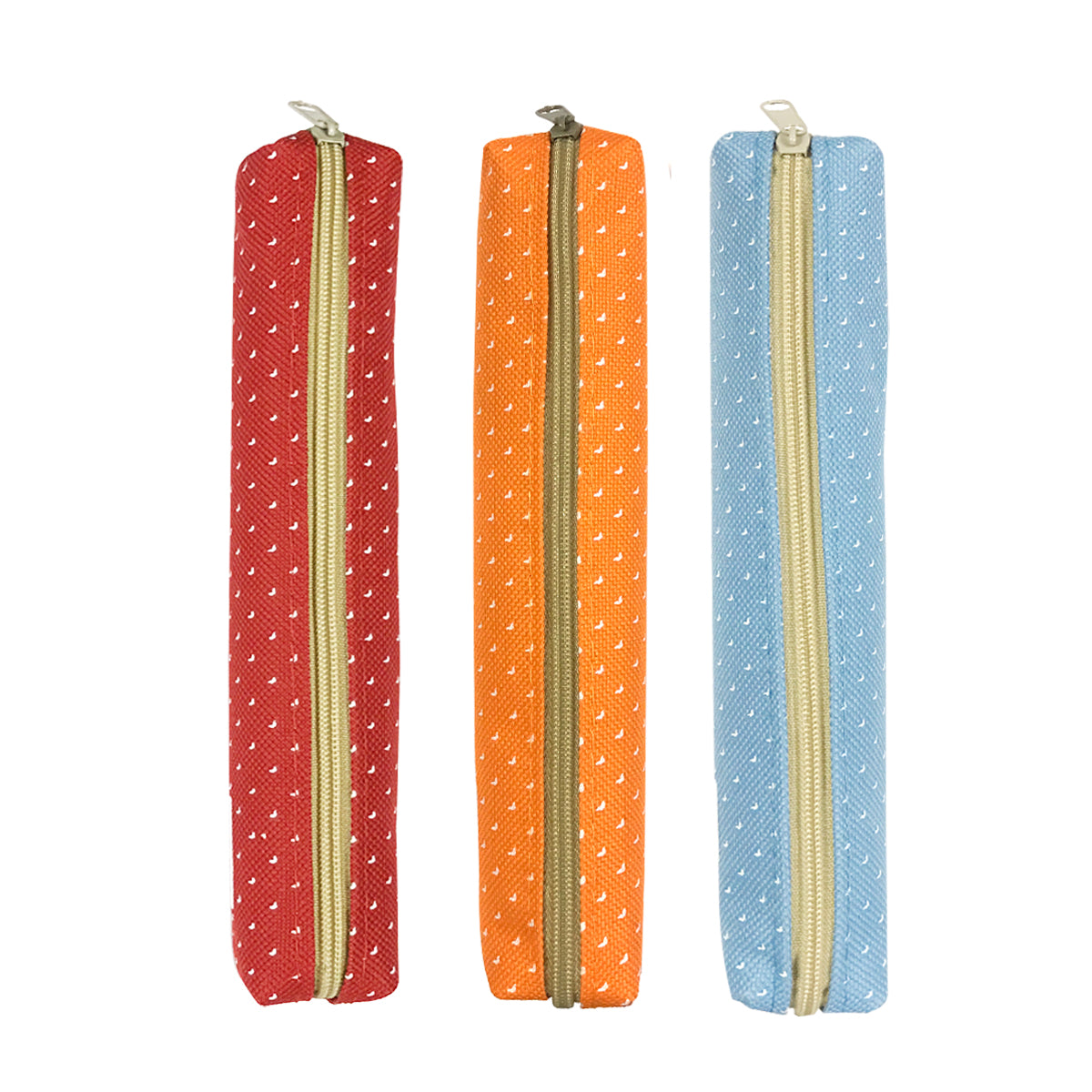 Wrapables Slim Dot Pencil Case (Set of 3)