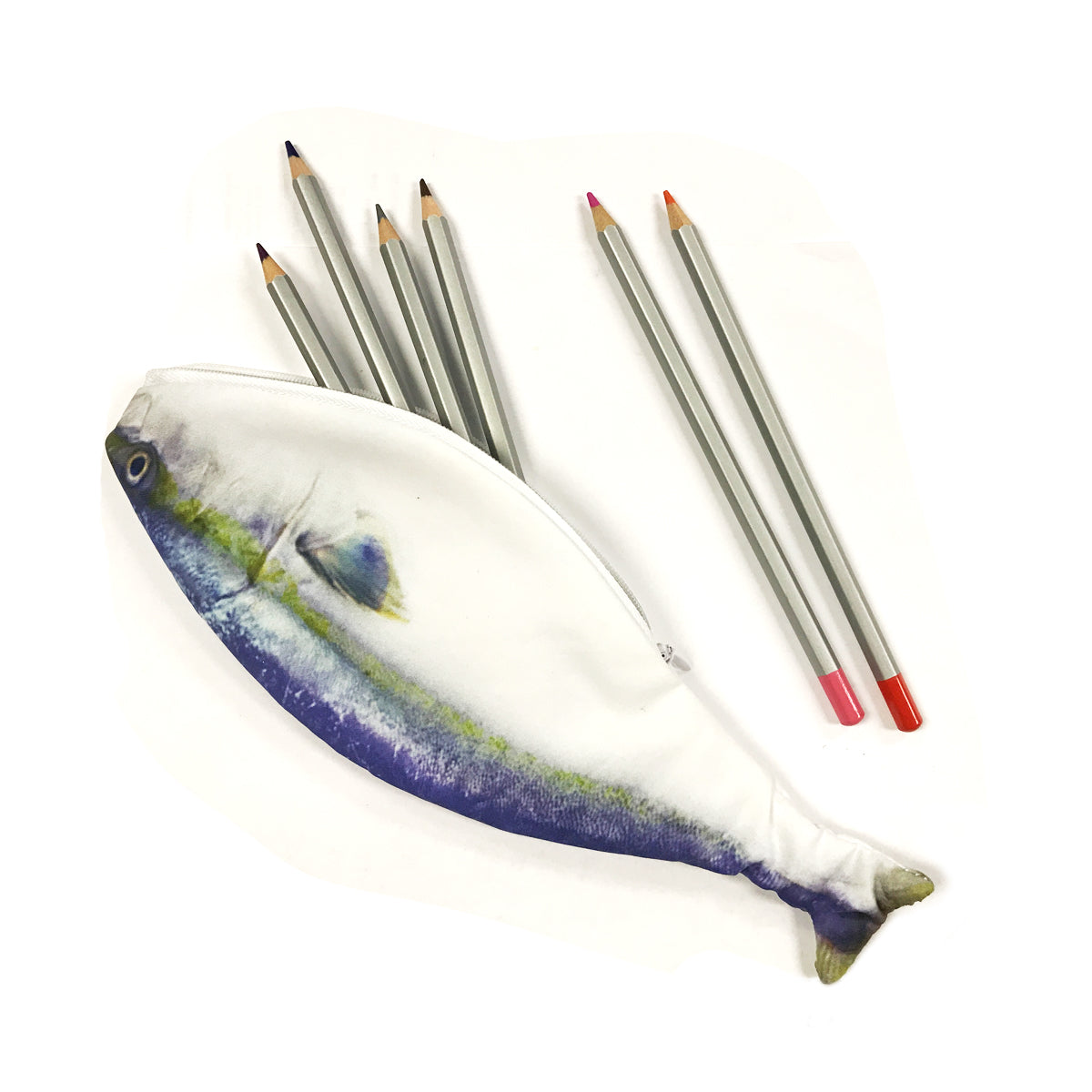 Wrapables Novelty Fish Style Pencil Case