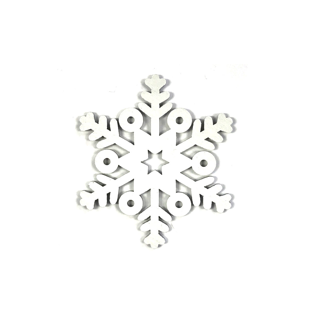 Wrapables Wooden Snowflake Hanging Ornament Christmas Decor (Set of 20)