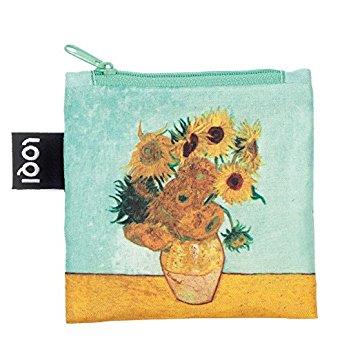 LOQI Museum Vincent Van Gogh's Vase with Sunflowers Reusable Shopping Bag