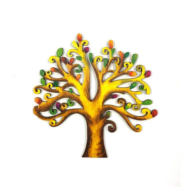 Wrapables Wooden Tree Embellishment Tag for DIY Arts & Crafts (Set of 10)