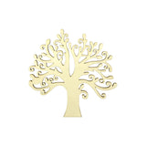 Wrapables Wooden Tree Embellishment Tag for DIY Arts & Crafts (Set of 10)