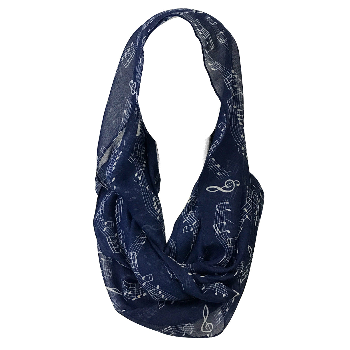 Wrapables Lightweight Musical Notes Infinity Scarf