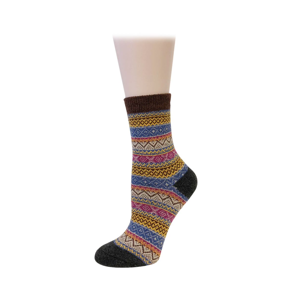 Wrapables Women's Thick Winter Warm Wool Socks (Set of 5)