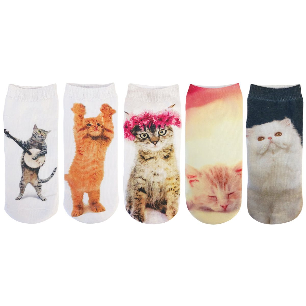 Wrapables 3D Novelty Funny Ankle Socks