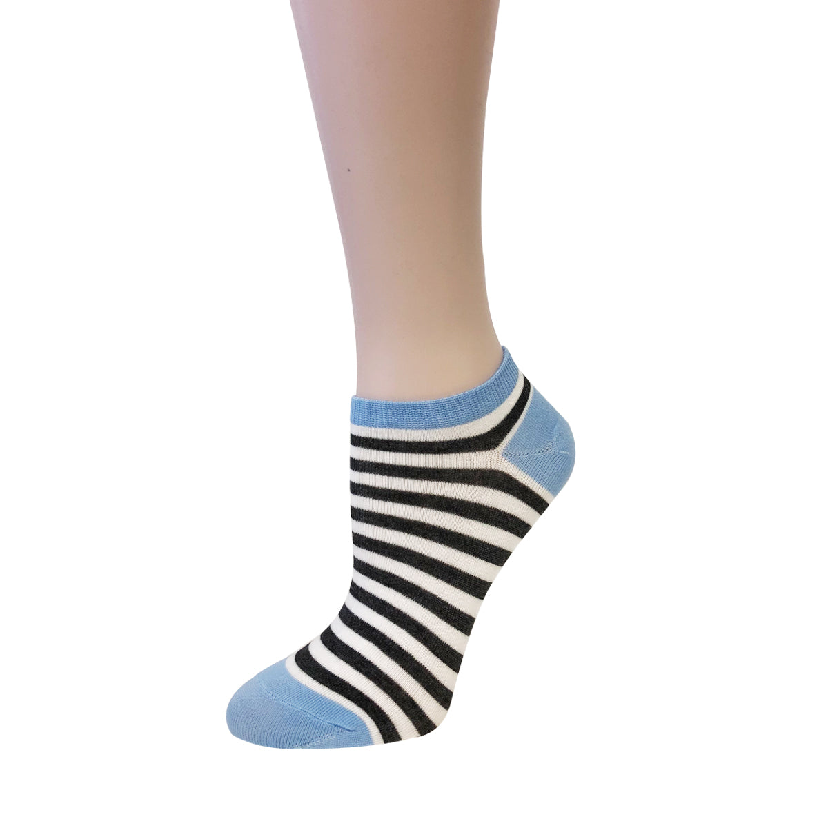 Wrapables Colorful No Show Ankle Socks (Set of 5)