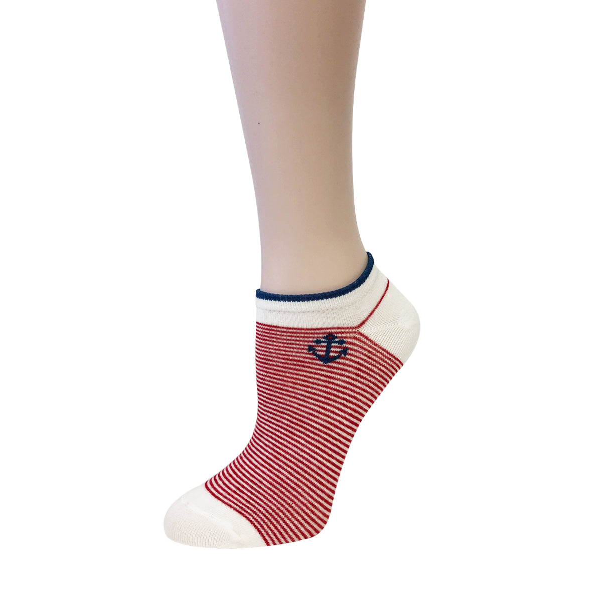 Wrapables Colorful No Show Ankle Socks (Set of 5)