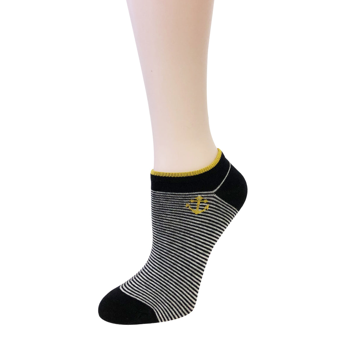 Wrapables Colorful No Show Ankle Socks (Set of 5)