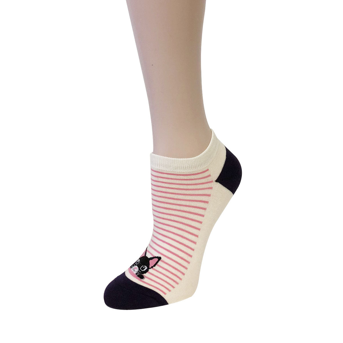 Wrapables Colorful No Show Ankle Socks (Set of 5)