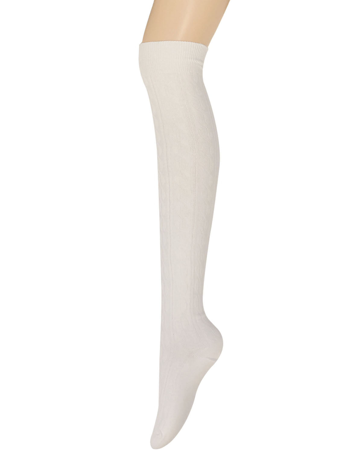 Wrapables Women's Cable Knit Knee High Boot Socks