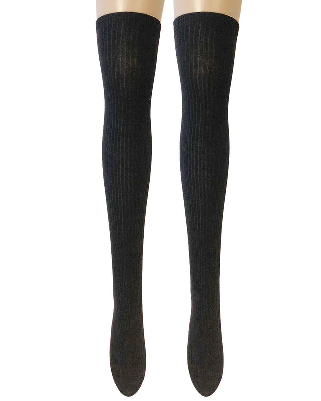Wrapables Women's Ribbed Knee High Boot Socks
