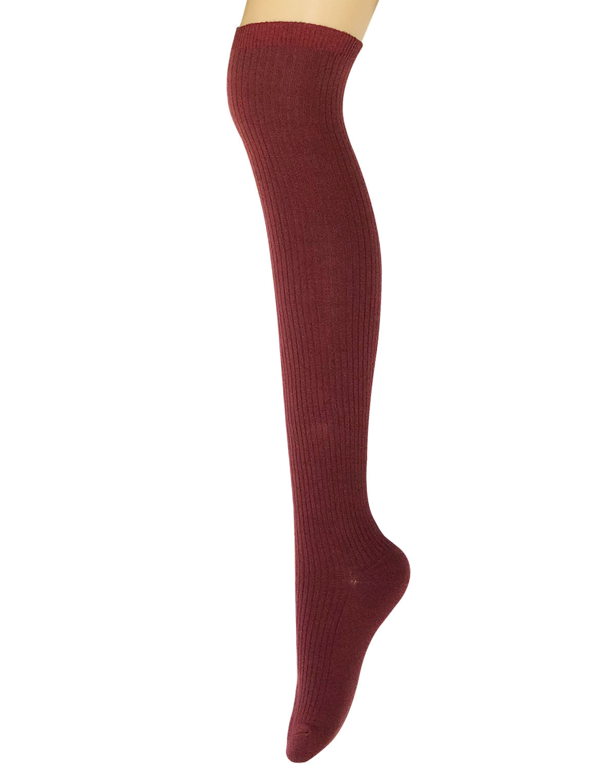 Wrapables Women's Ribbed Knee High Boot Socks