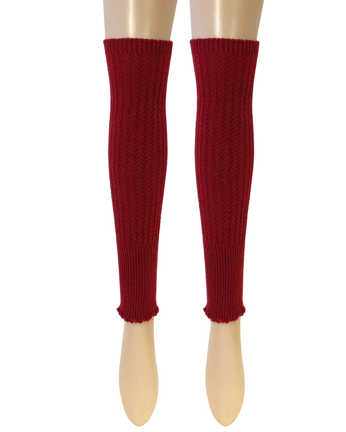 Wrapables Women's Ribbed Warm Knitted Leg Warmers
