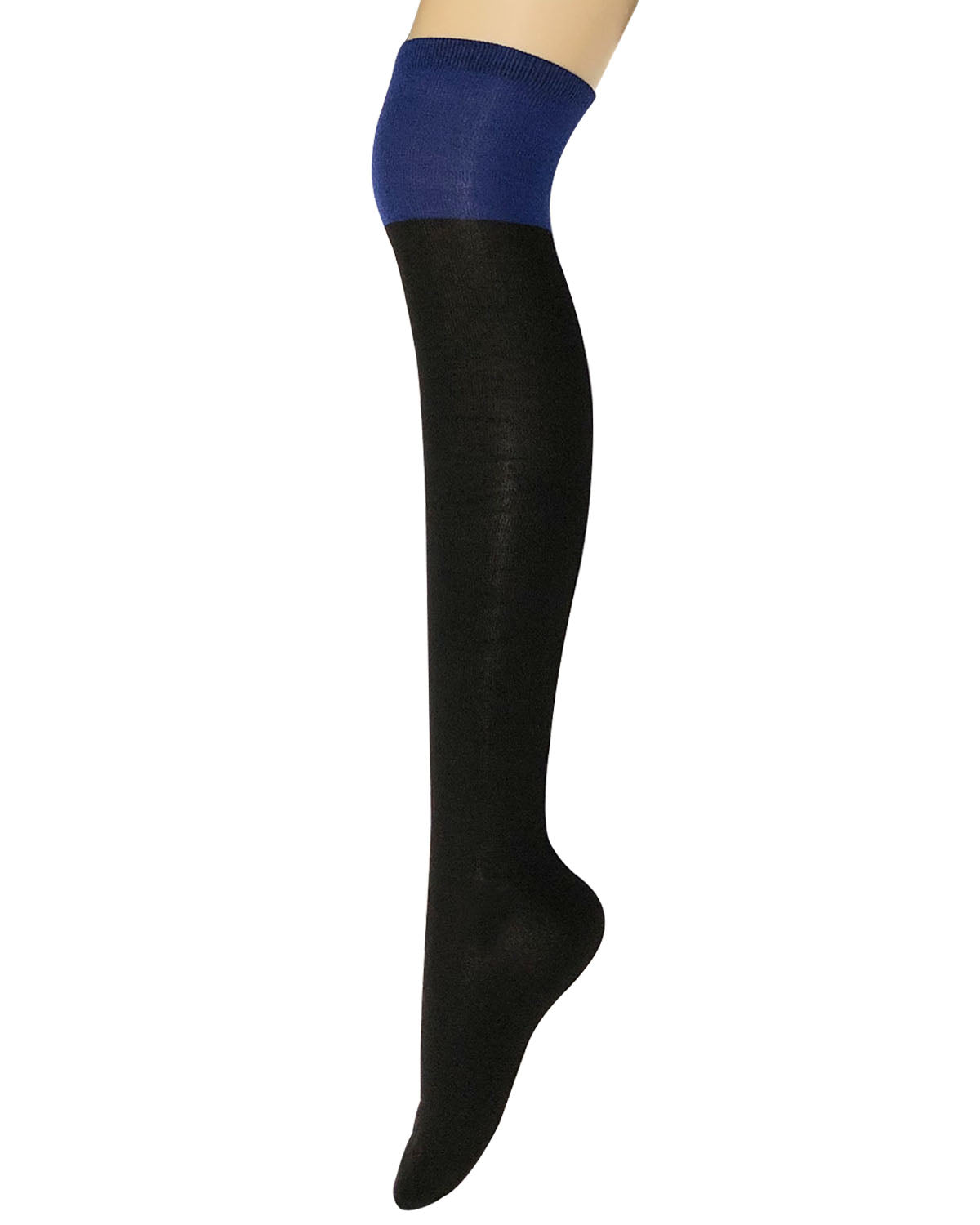 Wrapables Women's Two-Tone Knee High Boot Socks