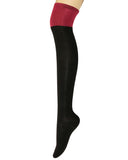 Wrapables Women's Two-Tone Knee High Boot Socks