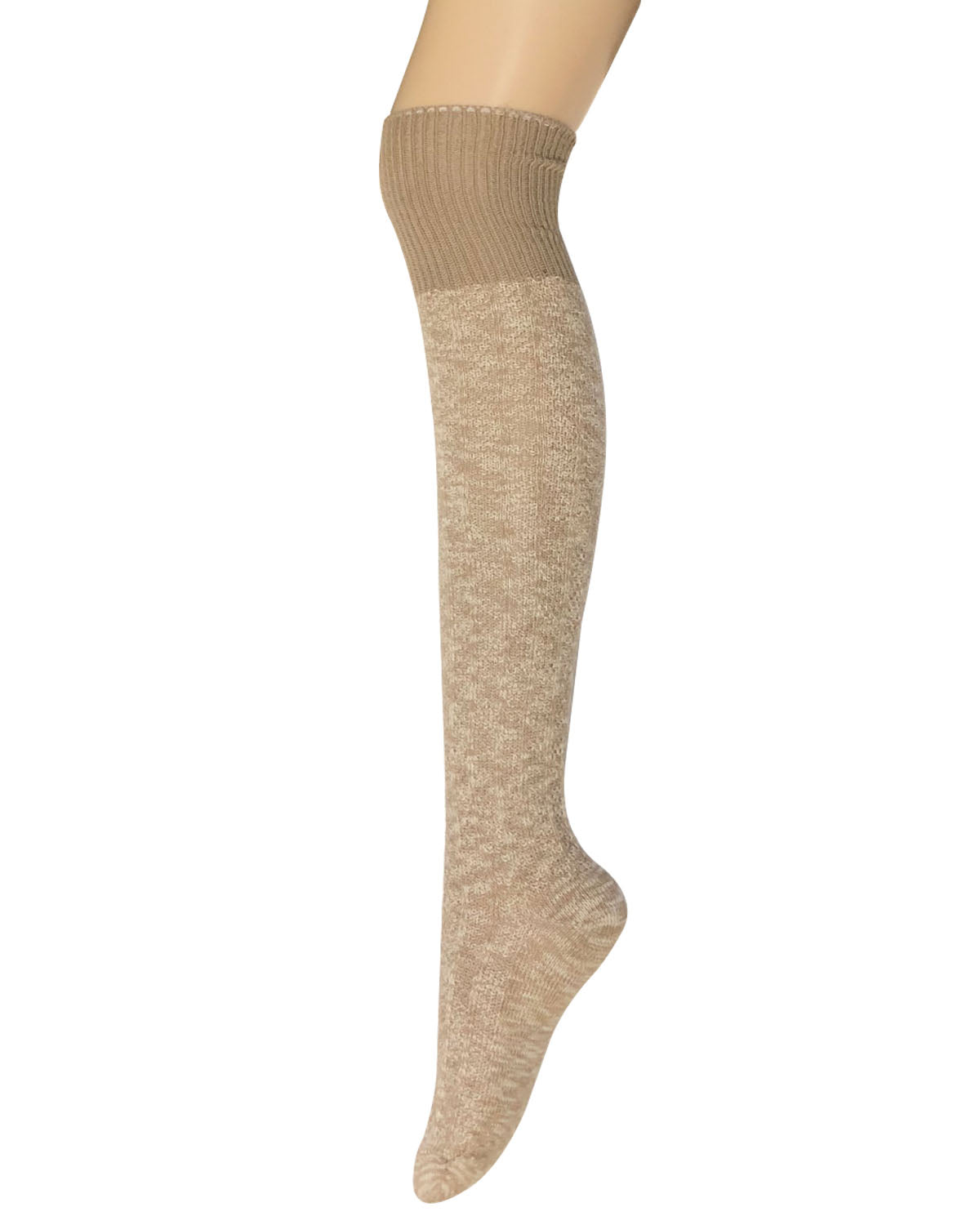 Wrapables Women's Warm Knitted Vintage Knee High Boot Socks