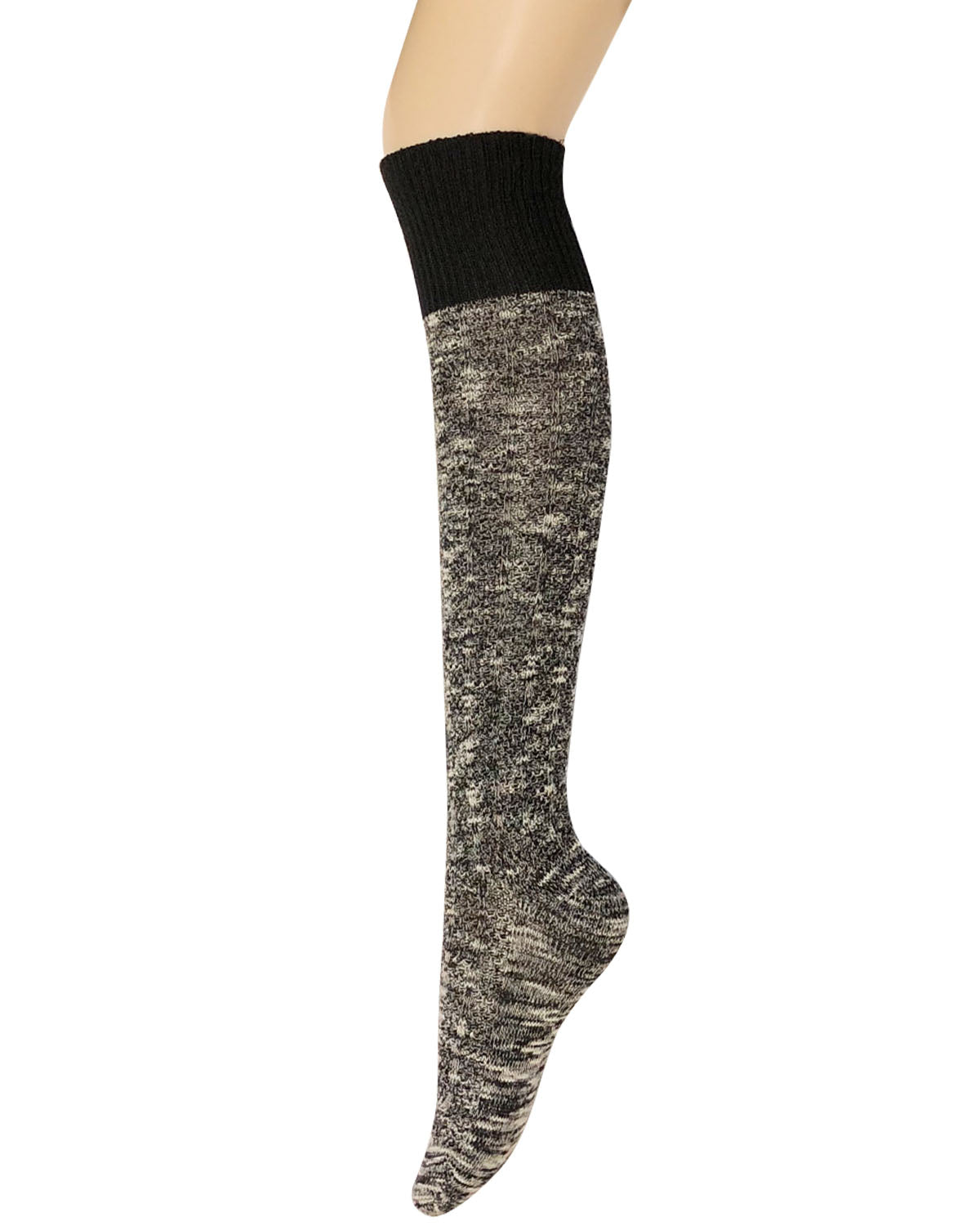 Wrapables Women's Warm Knitted Vintage Knee High Boot Socks