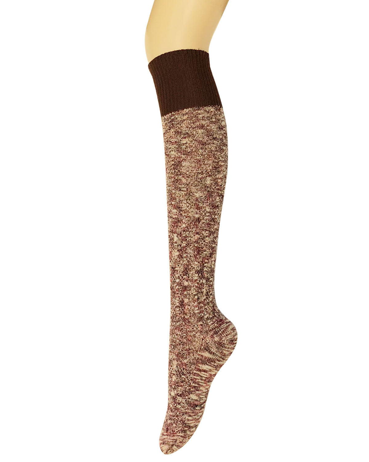 Wrapables Women's Warm Knitted Vintage Knee High Boot Socks