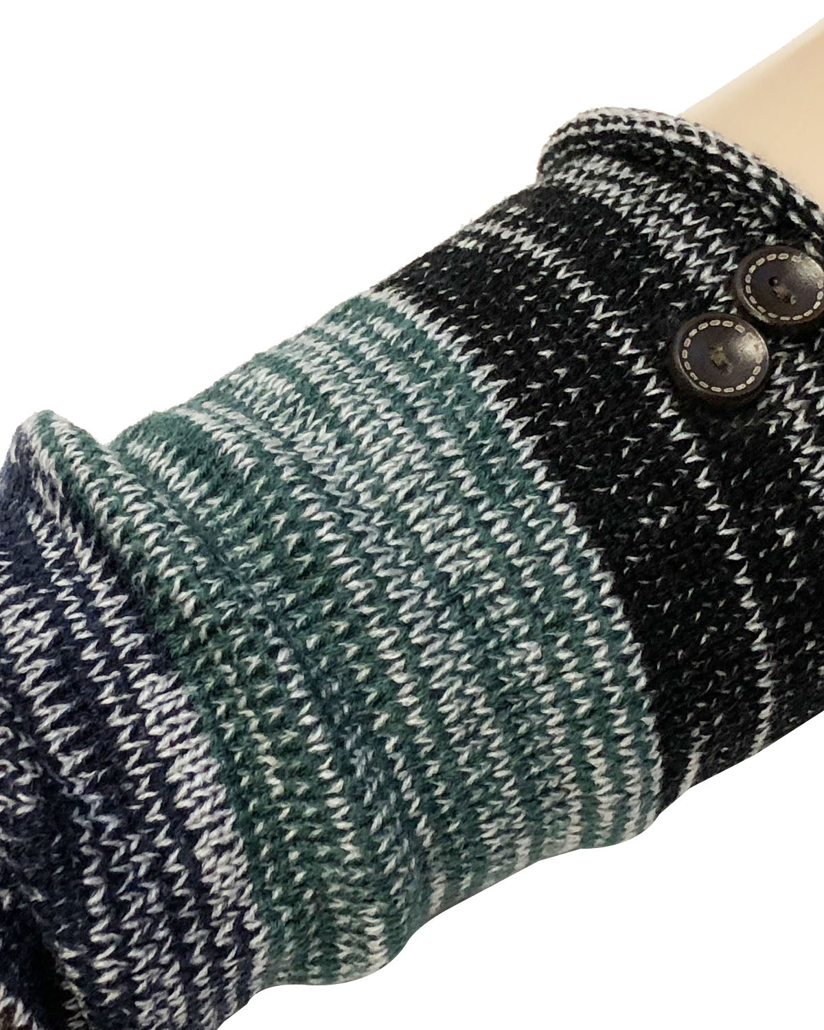 Wrapables Women's Multicolor Button Leg Warmers