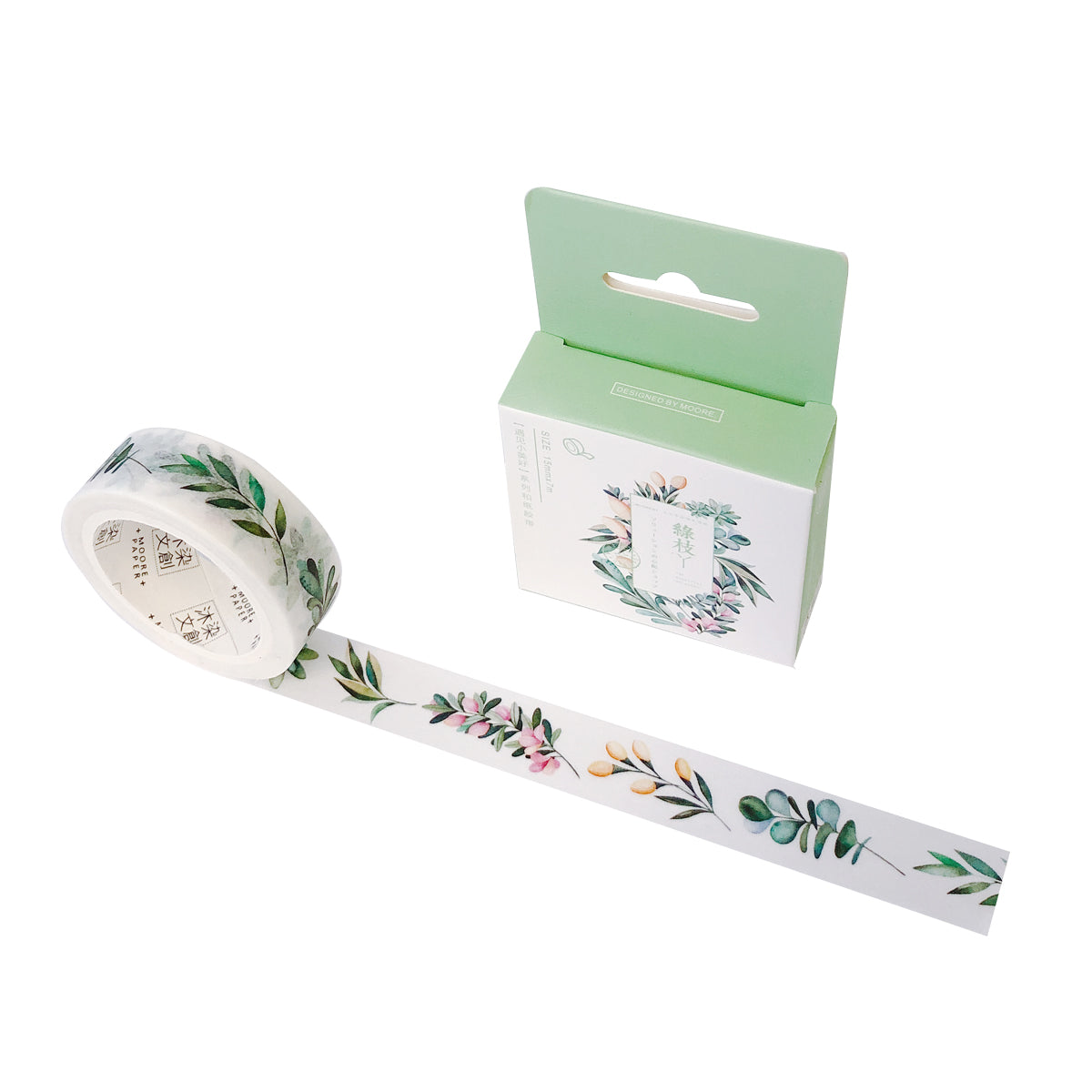 Wrapables Flowers and Greens Washi Masking Tape