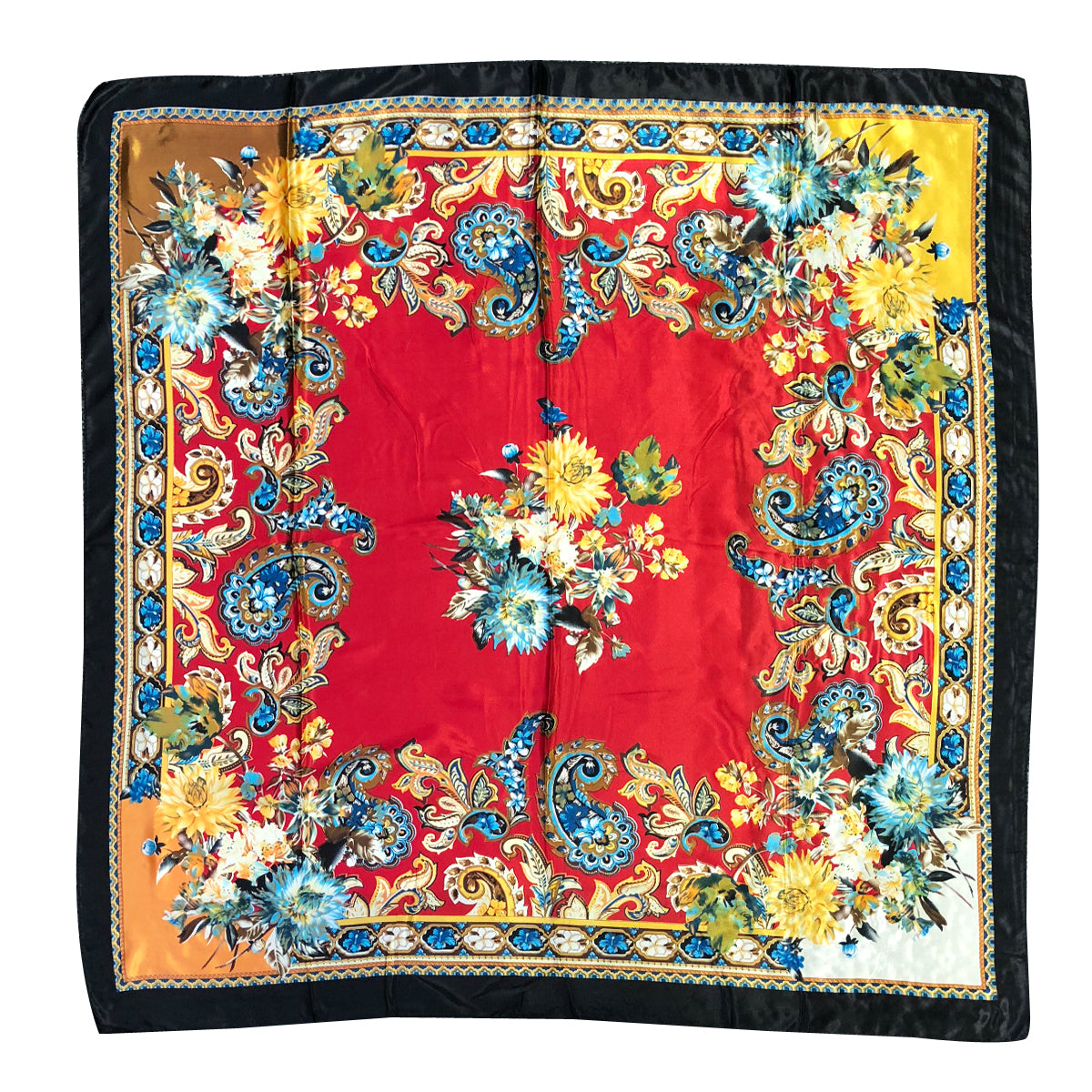 Wrapables Silky Feeling Satin Square Scarf