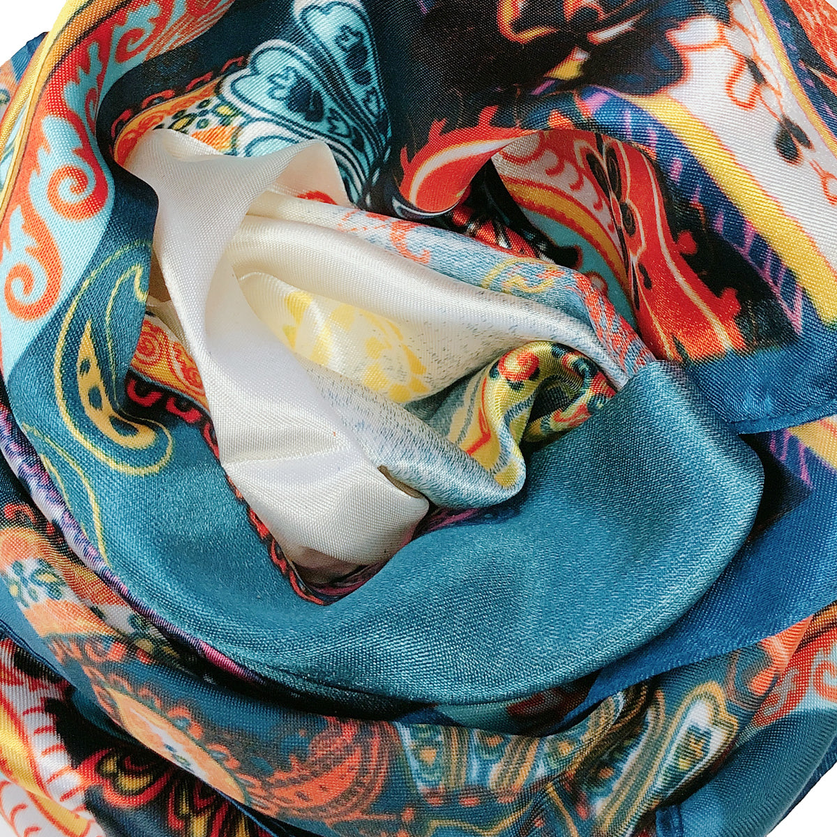 Wrapables Silky Feeling Satin Square Scarf