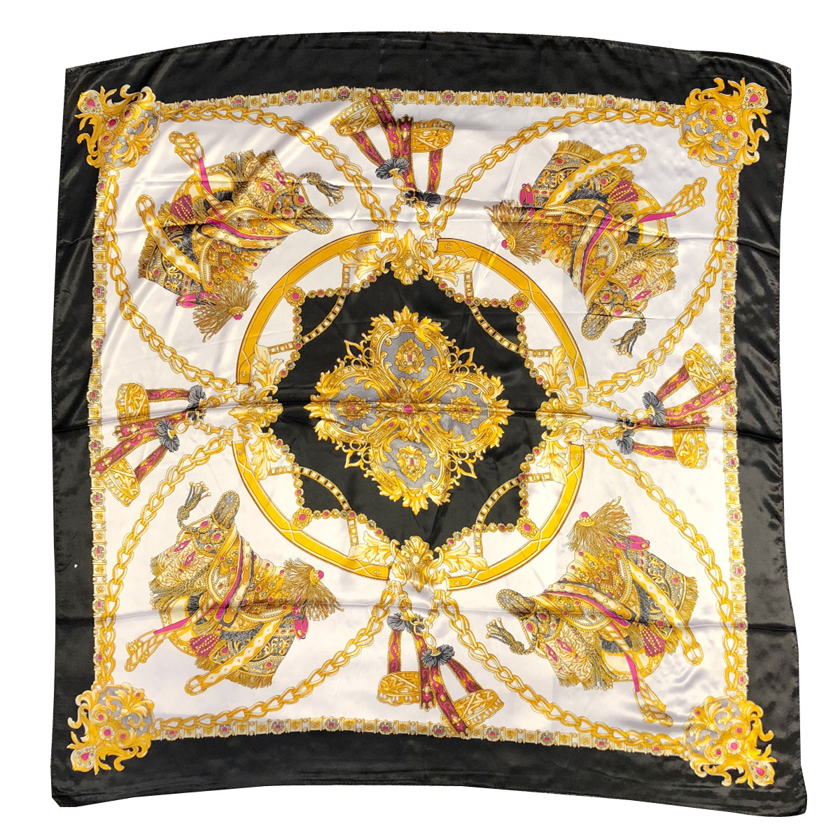 Wrapables Silky Feeling Satin Square Scarf