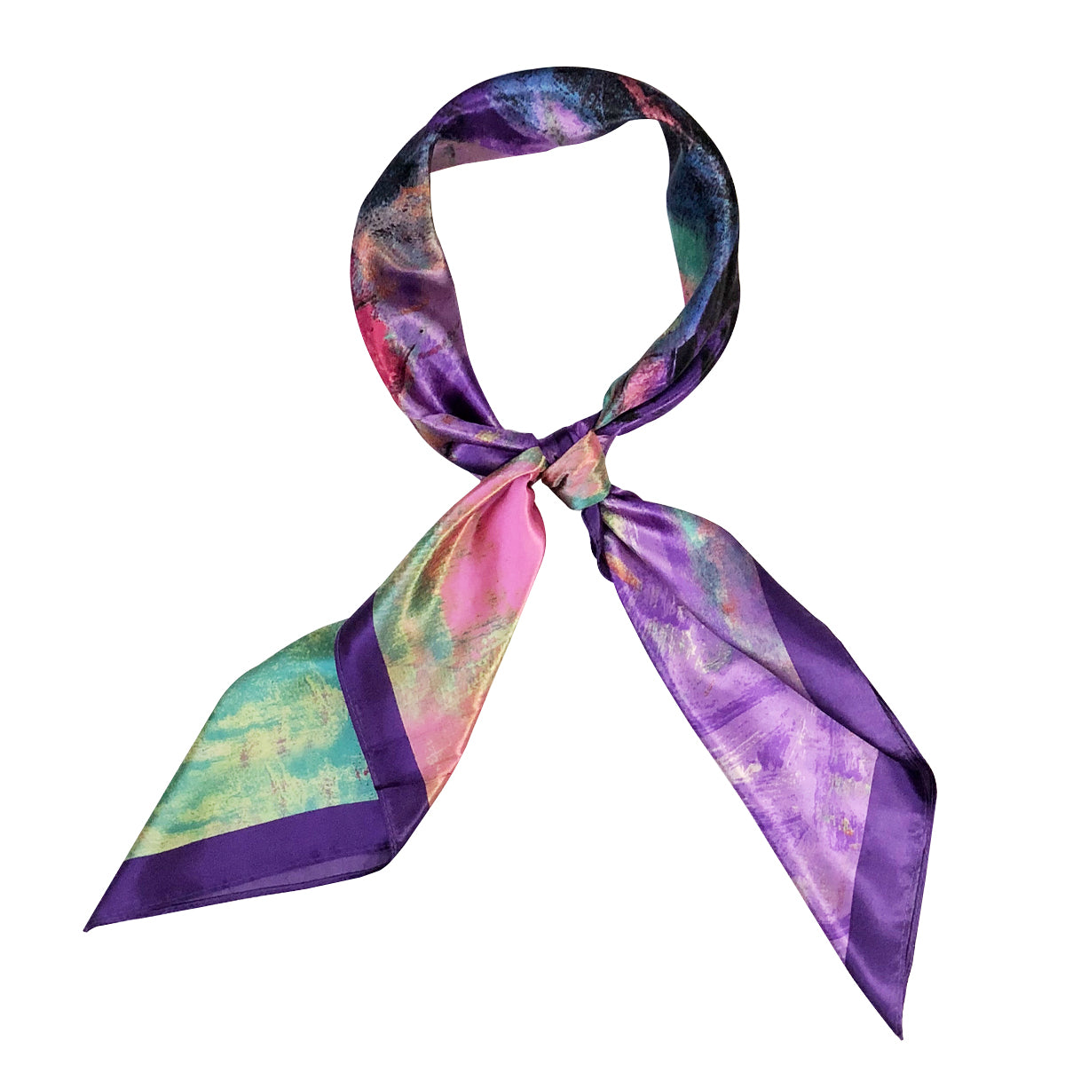 Wrapables Silky Feeling Satin Square Scarf