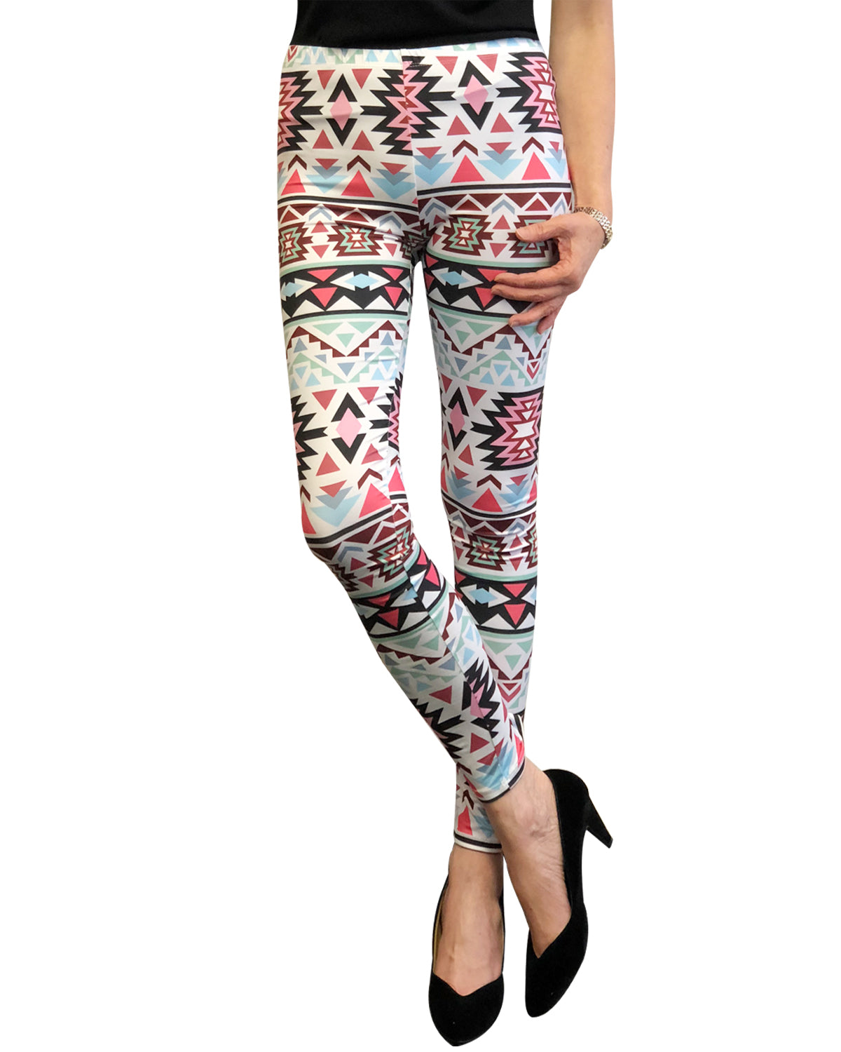 Wrapables Women's Ultra-Soft and Stretchy Printed Leggings for Activewear and Workout