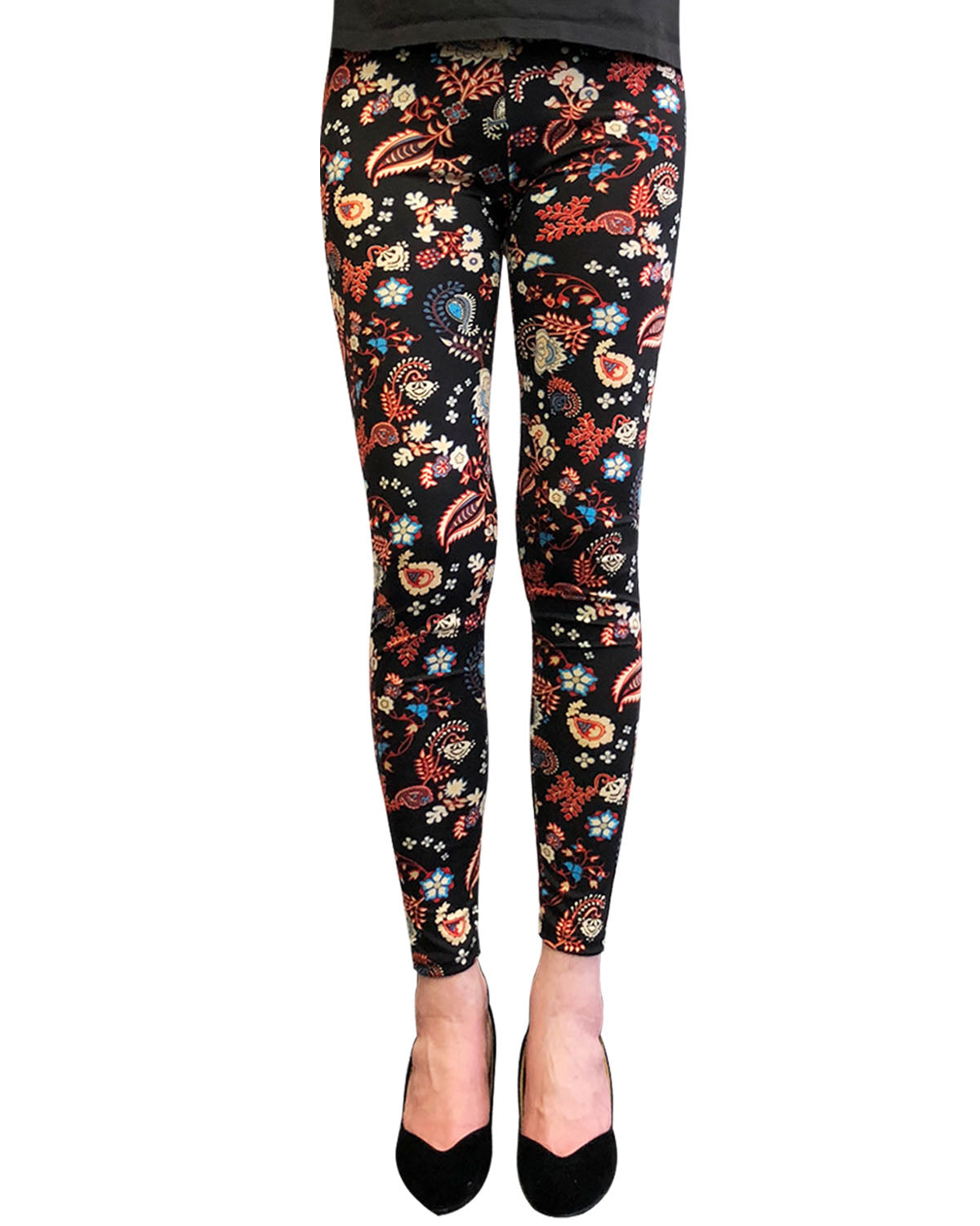 Wrapables Women's Ultra-Soft and Stretchy Printed Leggings for Activewear and Workout