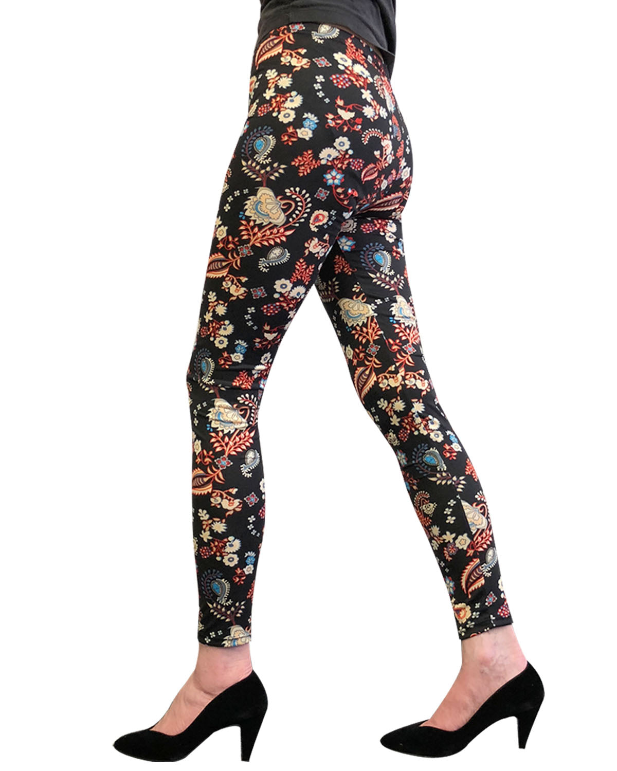 Wrapables Women's Ultra-Soft and Stretchy Printed Leggings for Activewear and Workout