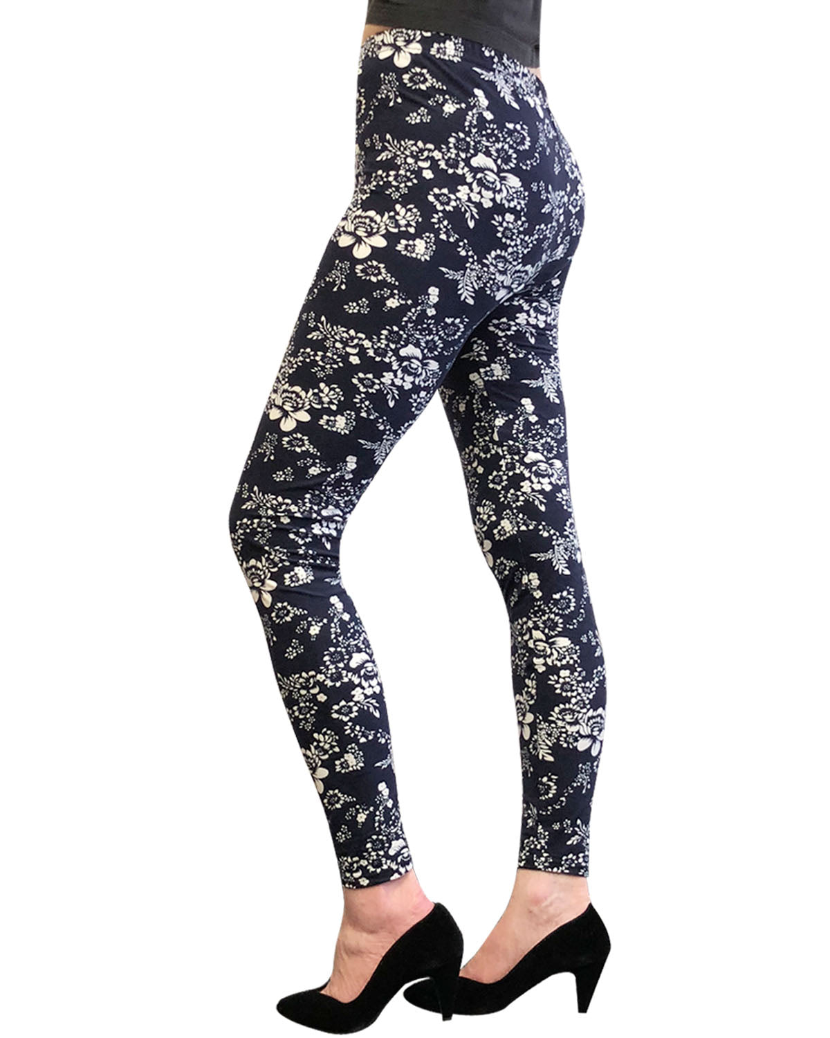 Wrapables Women's Ultra-Soft and Stretchy Printed Leggings for Activewear and Workout