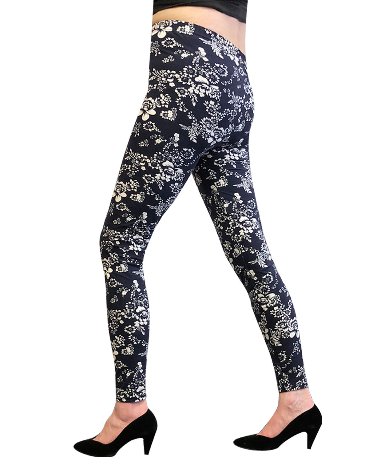 Wrapables Women's Ultra-Soft and Stretchy Printed Leggings for Activewear and Workout