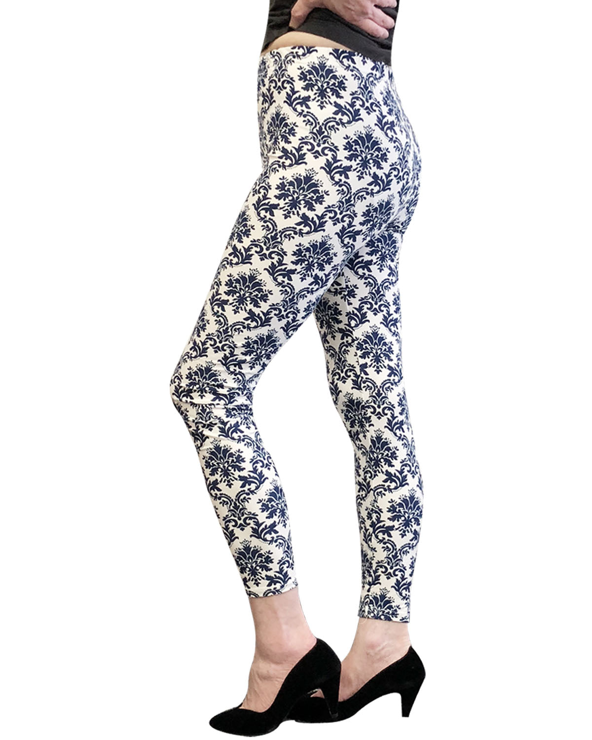 Wrapables Women's Ultra-Soft and Stretchy Printed Leggings for Activewear and Workout