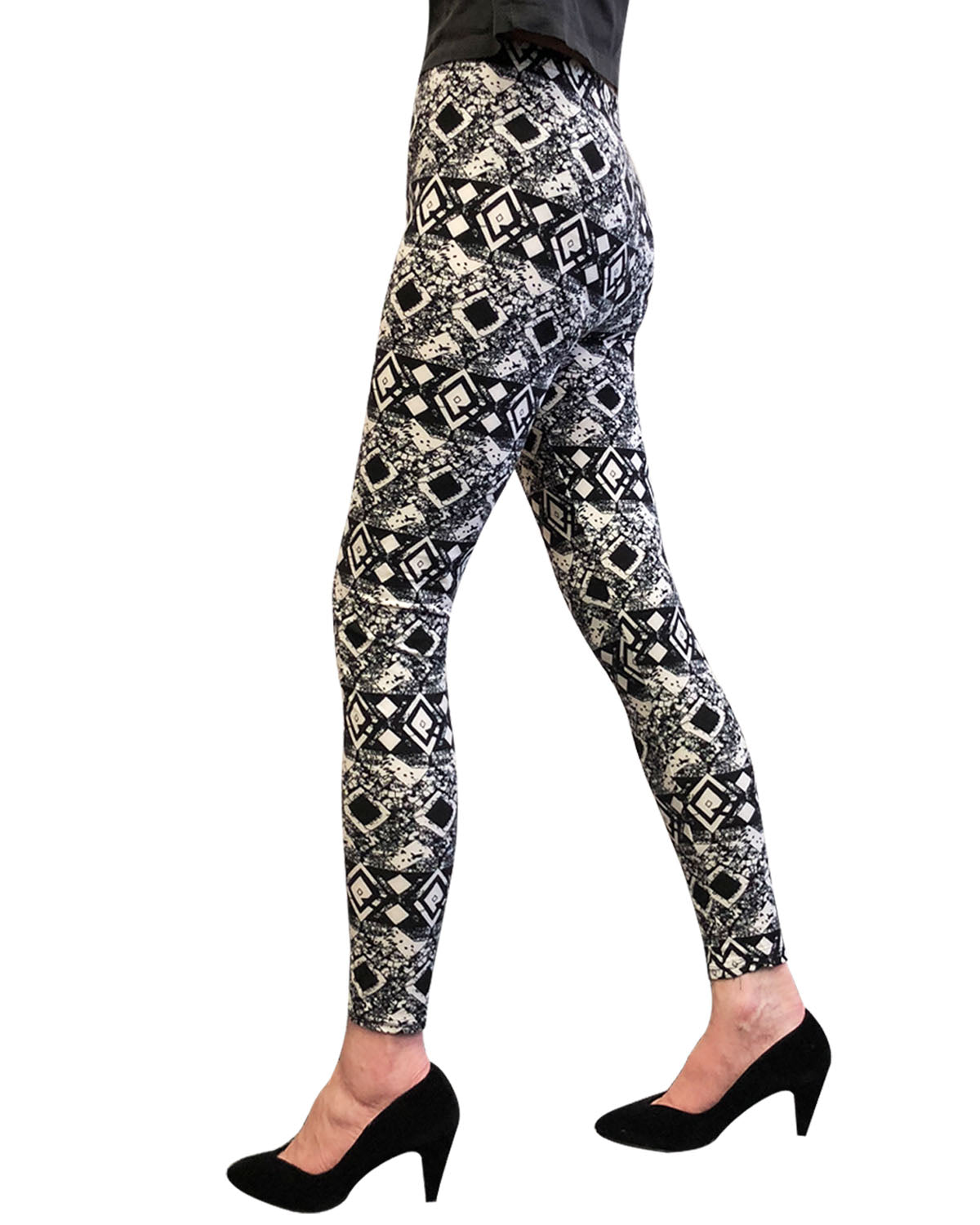 Wrapables Women's Ultra-Soft and Stretchy Printed Leggings for Activewear and Workout