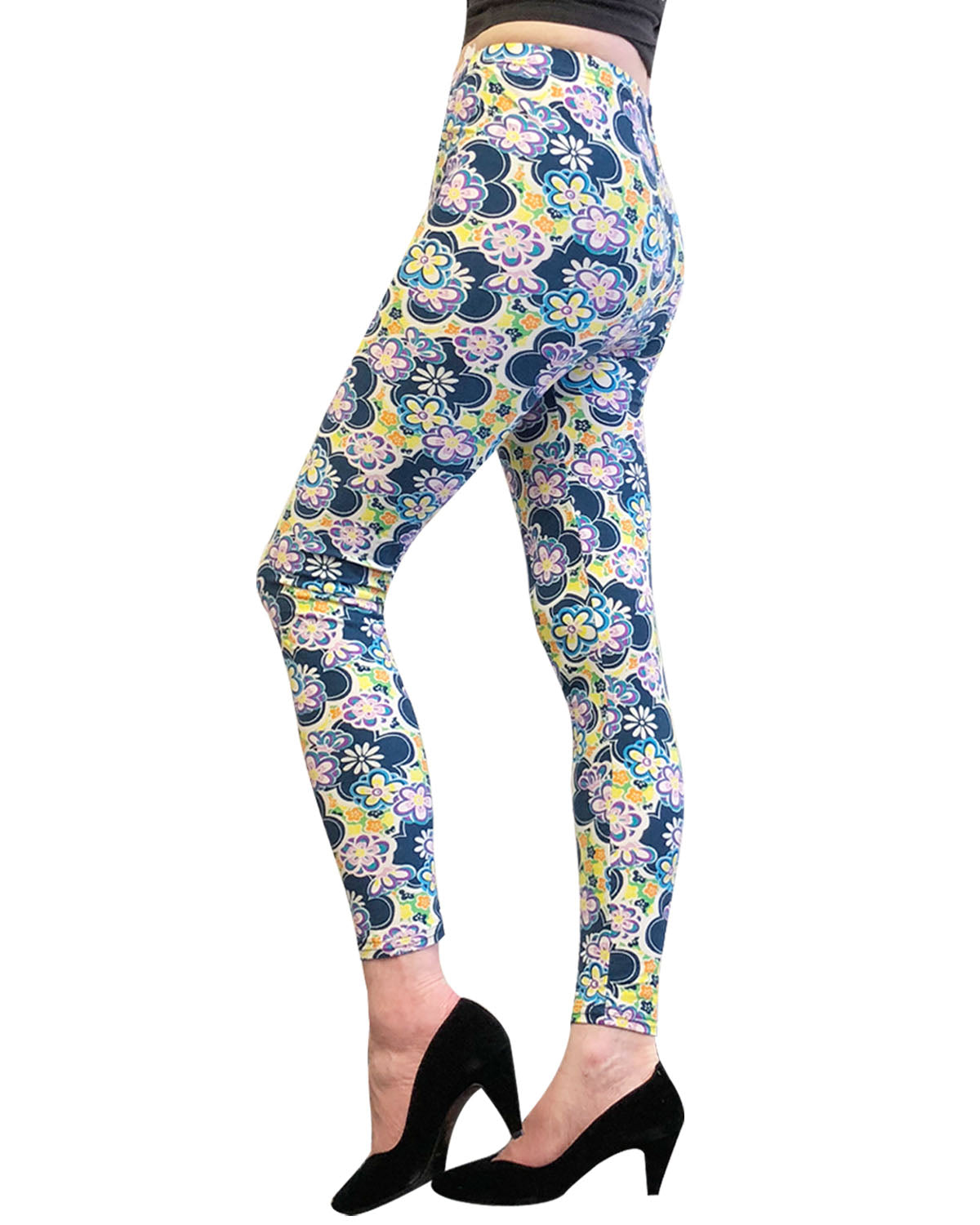 Wrapables Women's Ultra-Soft and Stretchy Printed Leggings for Activewear and Workout