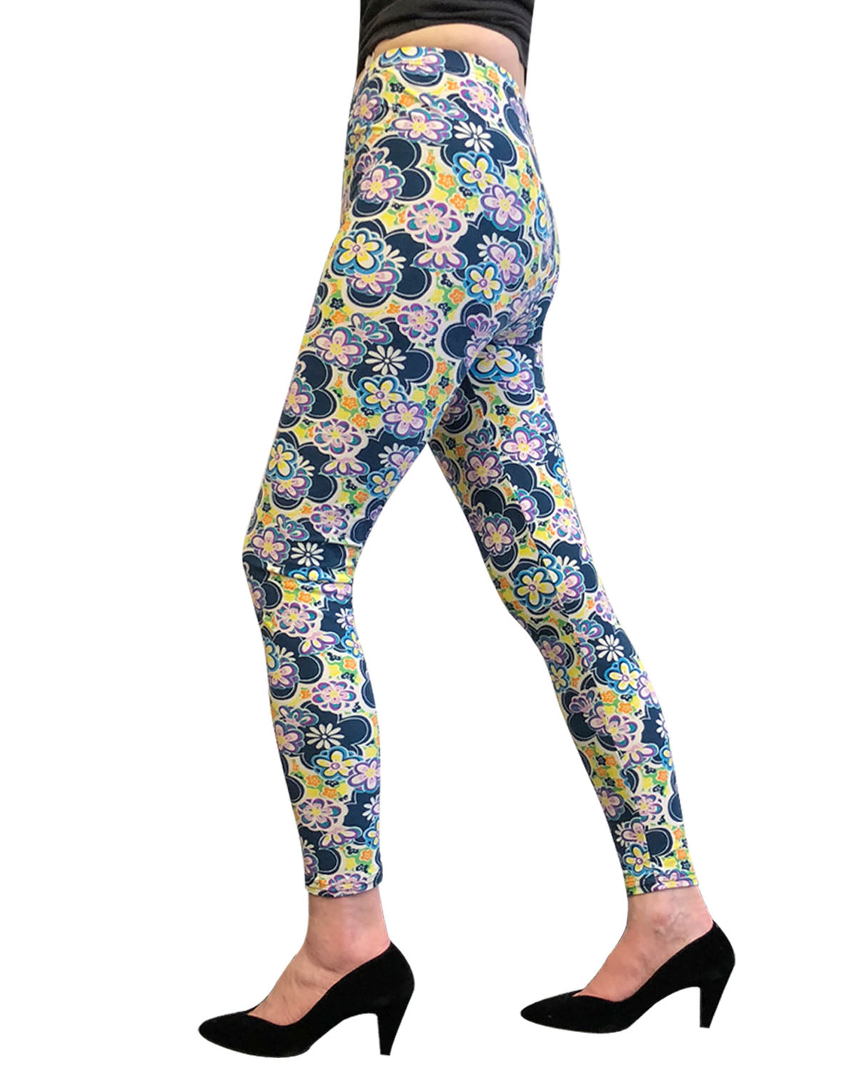 Wrapables Women's Ultra-Soft and Stretchy Printed Leggings for Activewear and Workout