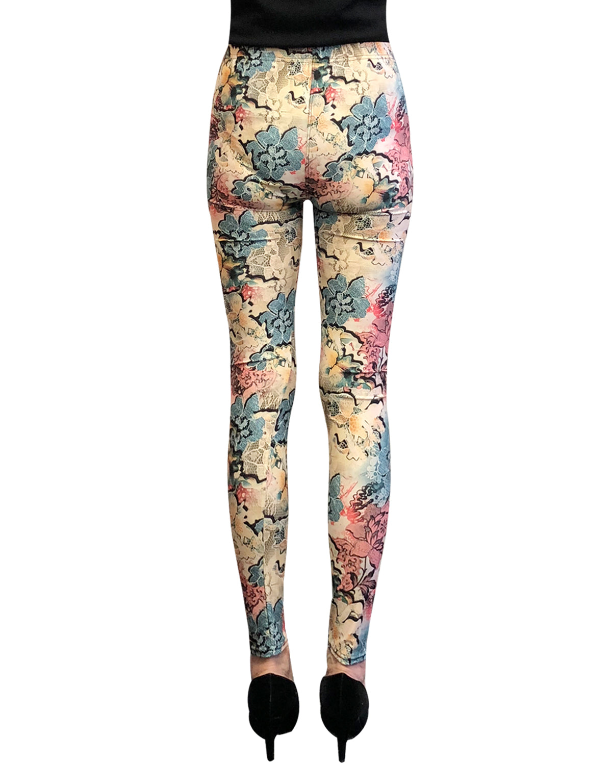 Wrapables Women's Ultra-Soft and Stretchy Printed Leggings for Activewear and Workout