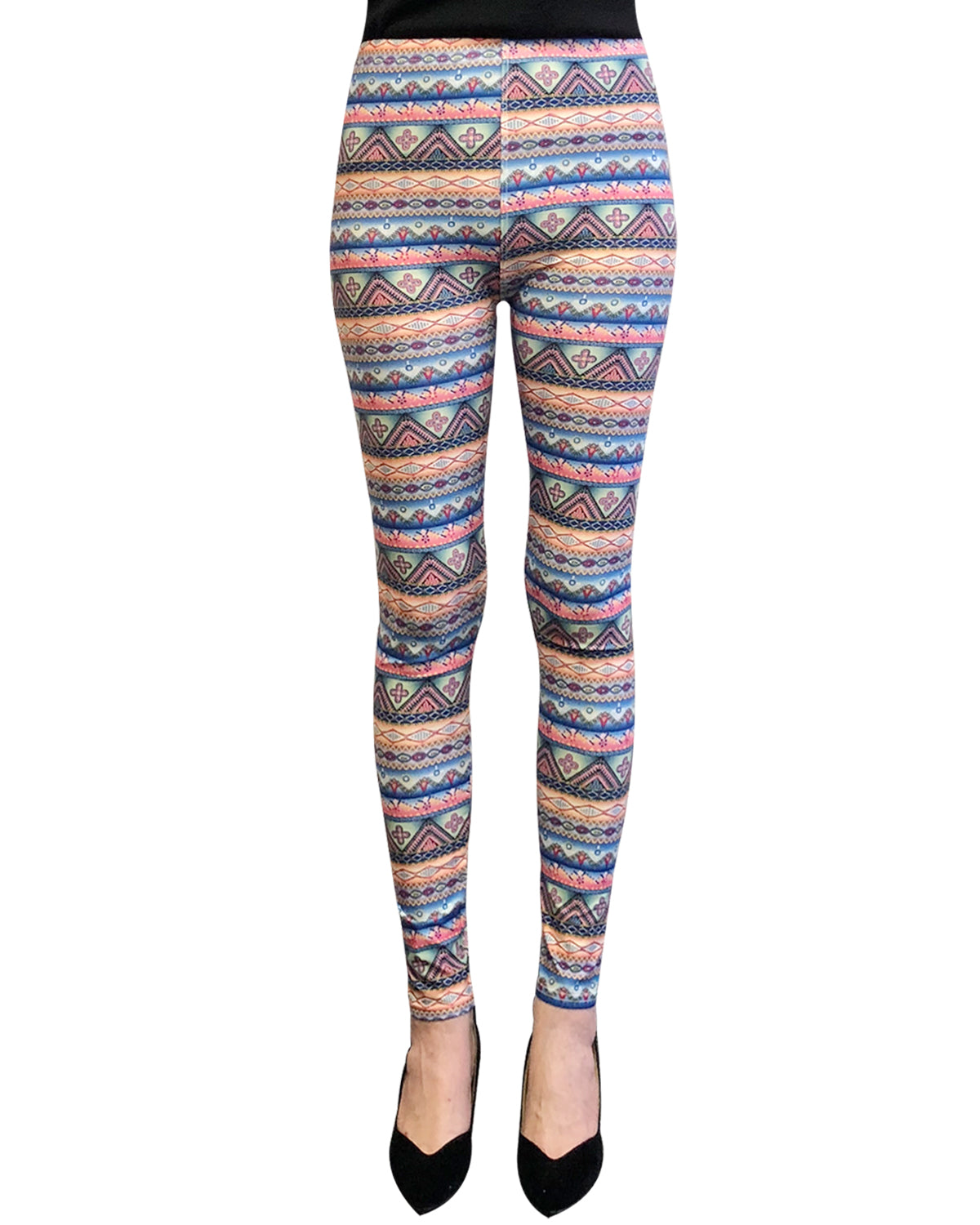 Wrapables Women's Ultra-Soft and Stretchy Printed Leggings for Activewear and Workout