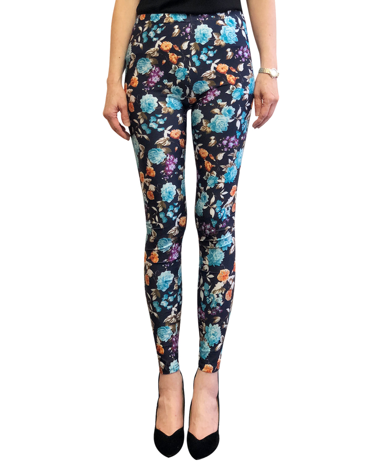 Wrapables Women's Ultra-Soft and Stretchy Printed Leggings for Activewear and Workout