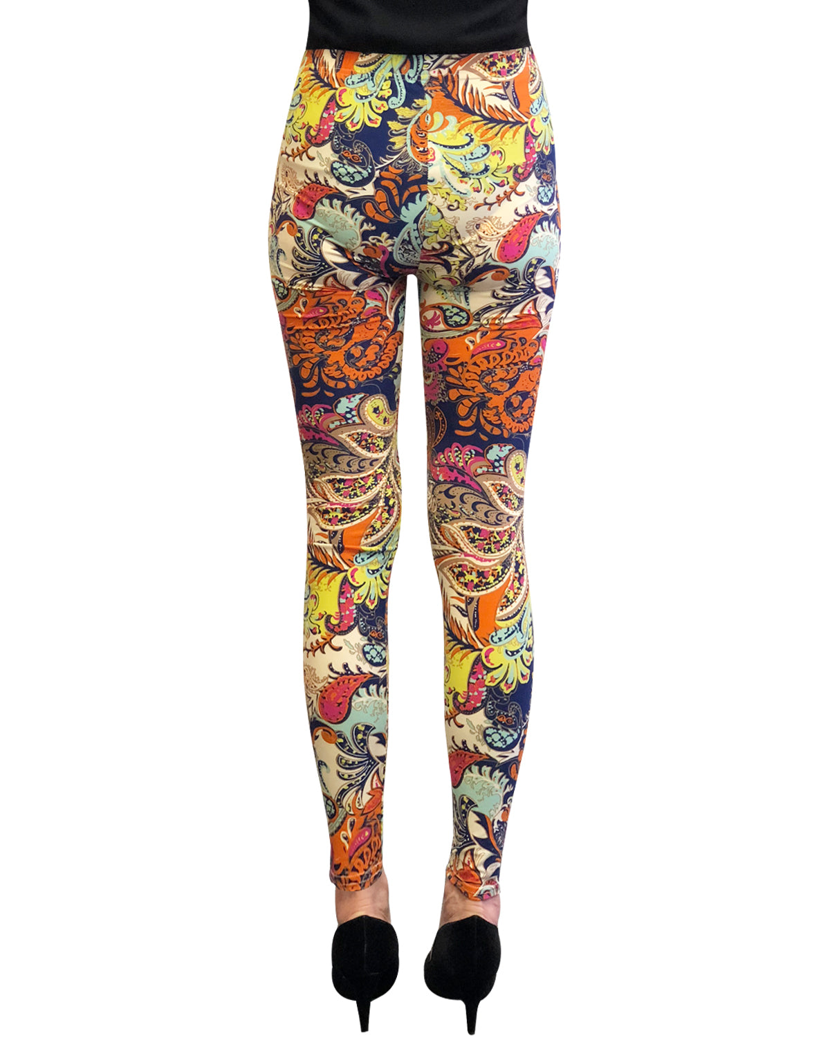 Wrapables Women's Ultra-Soft and Stretchy Printed Leggings for Activewear and Workout