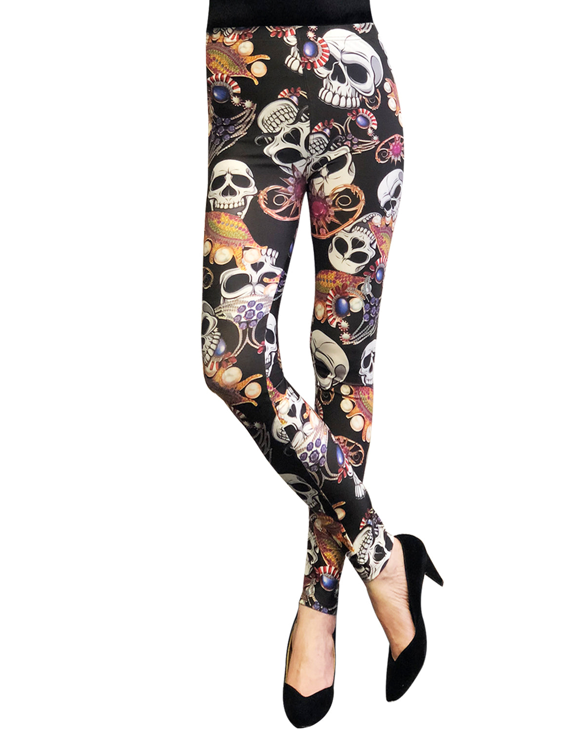 Wrapables Women's Ultra-Soft and Stretchy Printed Leggings for Activewear and Workout