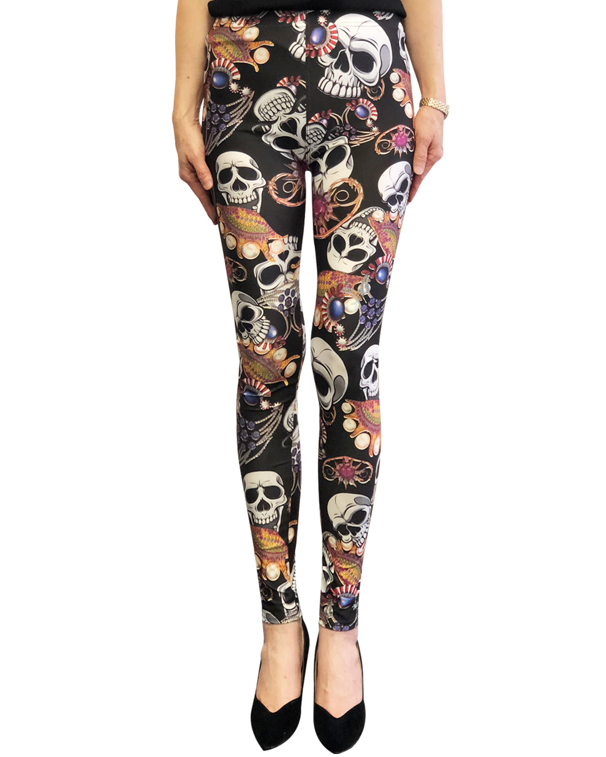 Wrapables Women's Ultra-Soft and Stretchy Printed Leggings for Activewear and Workout