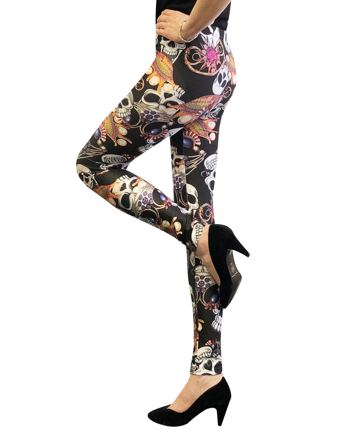 Wrapables Women's Ultra-Soft and Stretchy Printed Leggings for Activewear and Workout