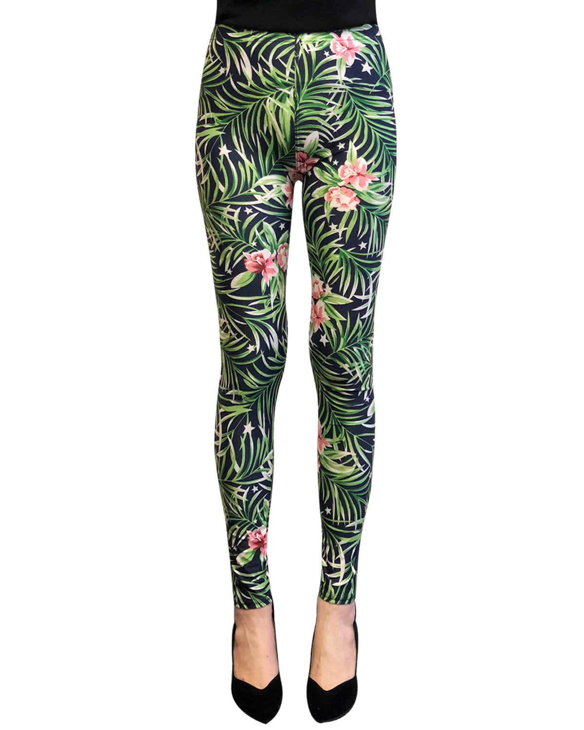 Wrapables Women's Ultra-Soft and Stretchy Printed Leggings for Activewear and Workout
