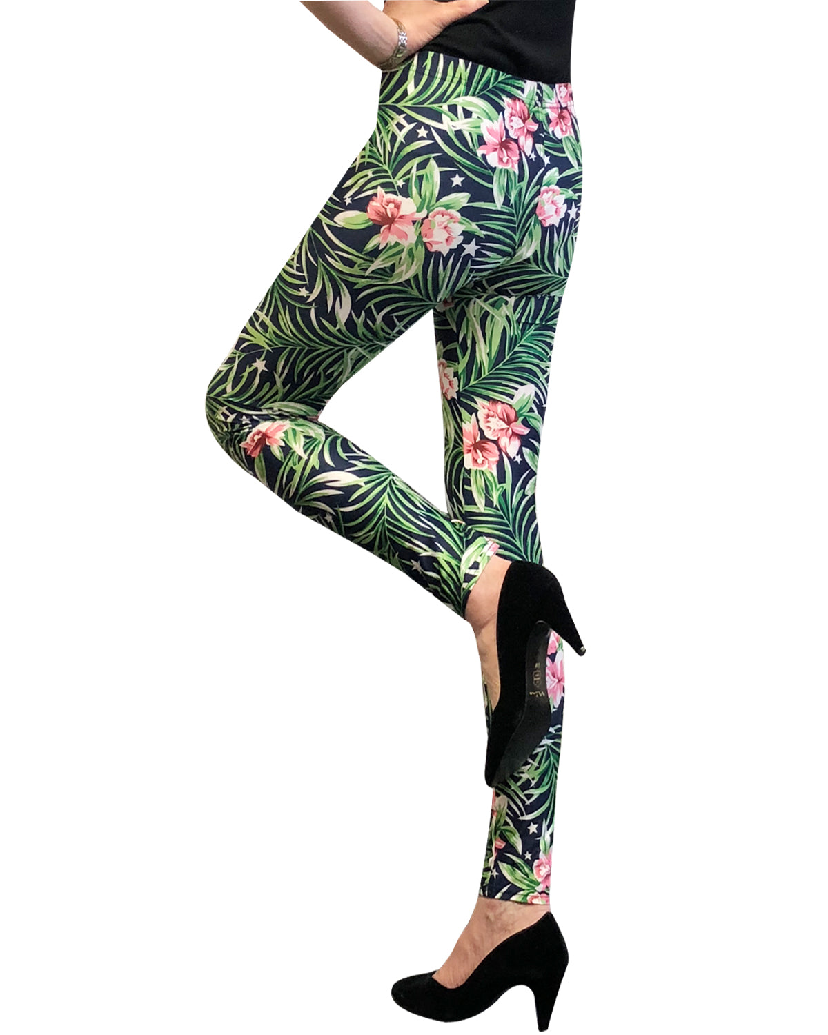 Wrapables Women's Ultra-Soft and Stretchy Printed Leggings for Activewear and Workout