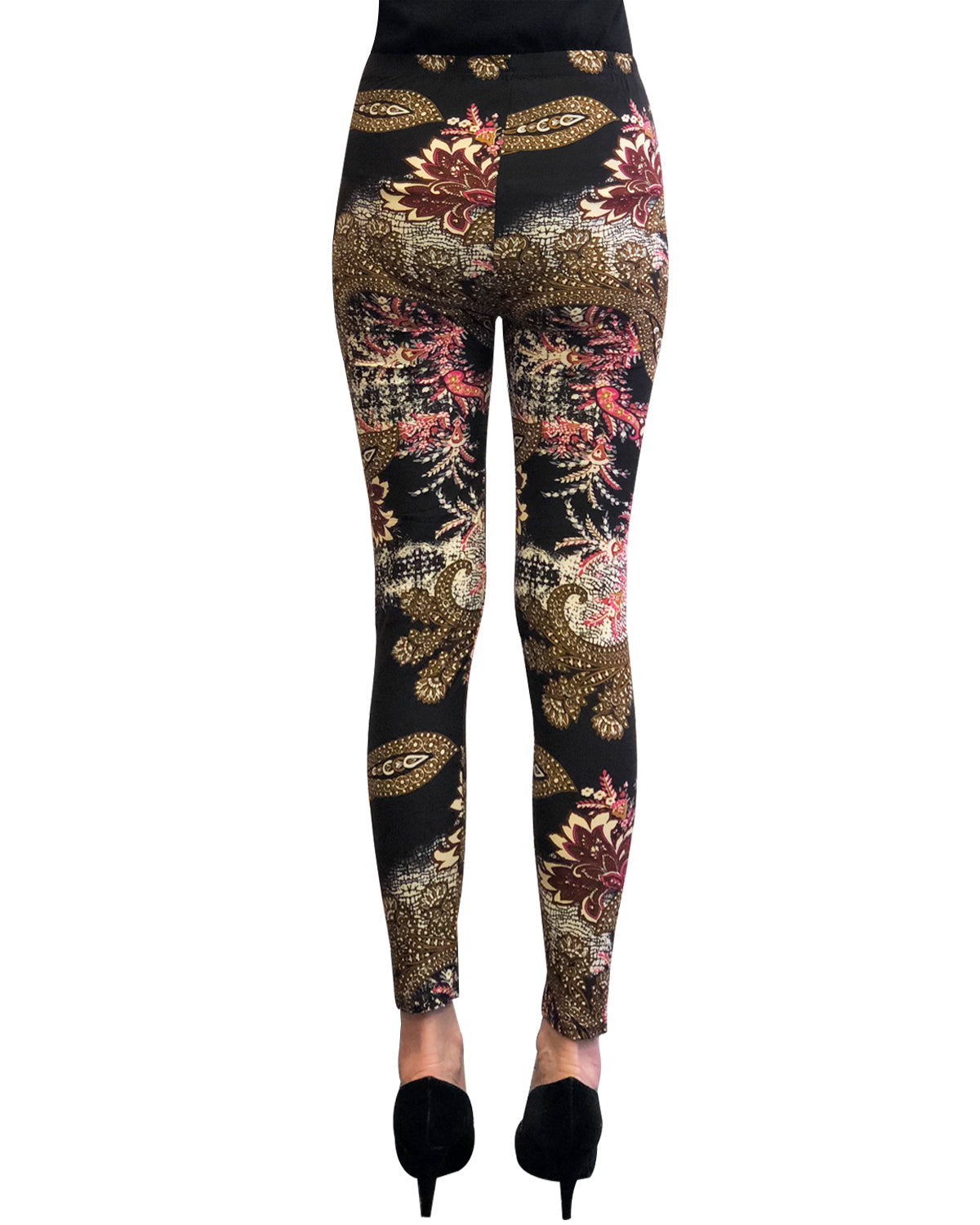 Wrapables Women's Ultra-Soft and Stretchy Printed Leggings for Activewear and Workout