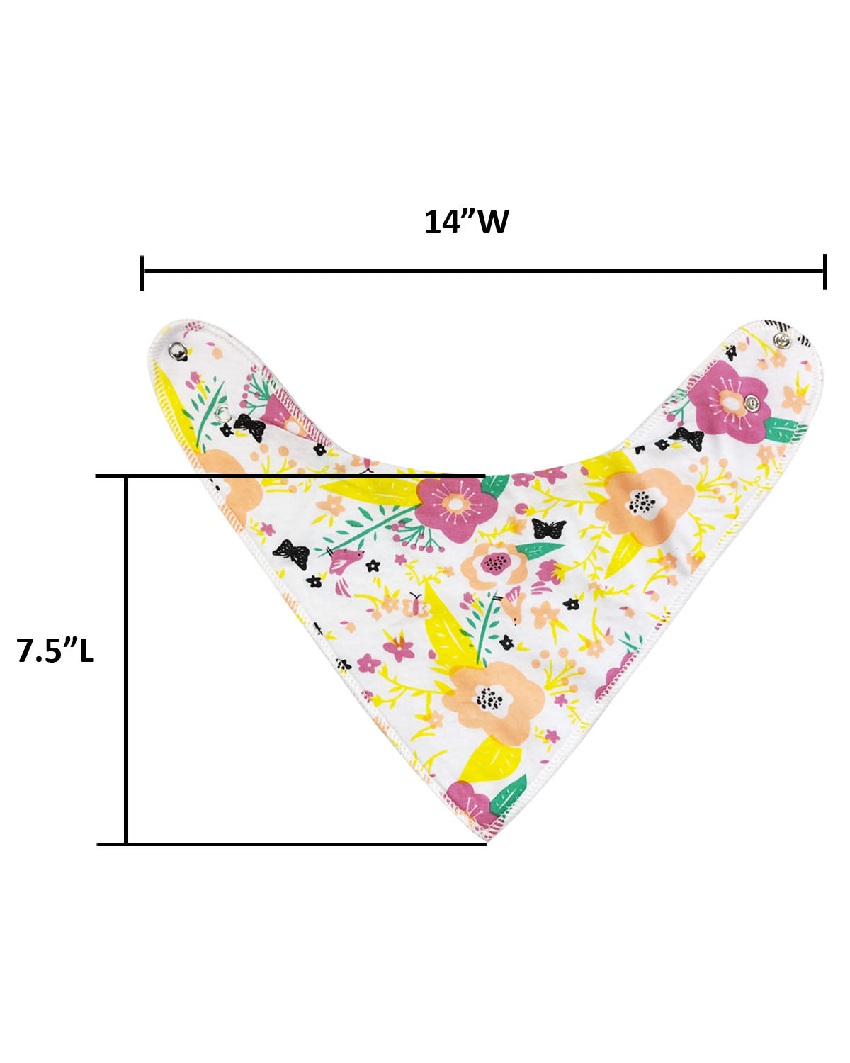 Wrapables Baby Bandana Drool Bibs, Super Soft and Absorbent Bibs for Drooling and Teething (Set 8)
