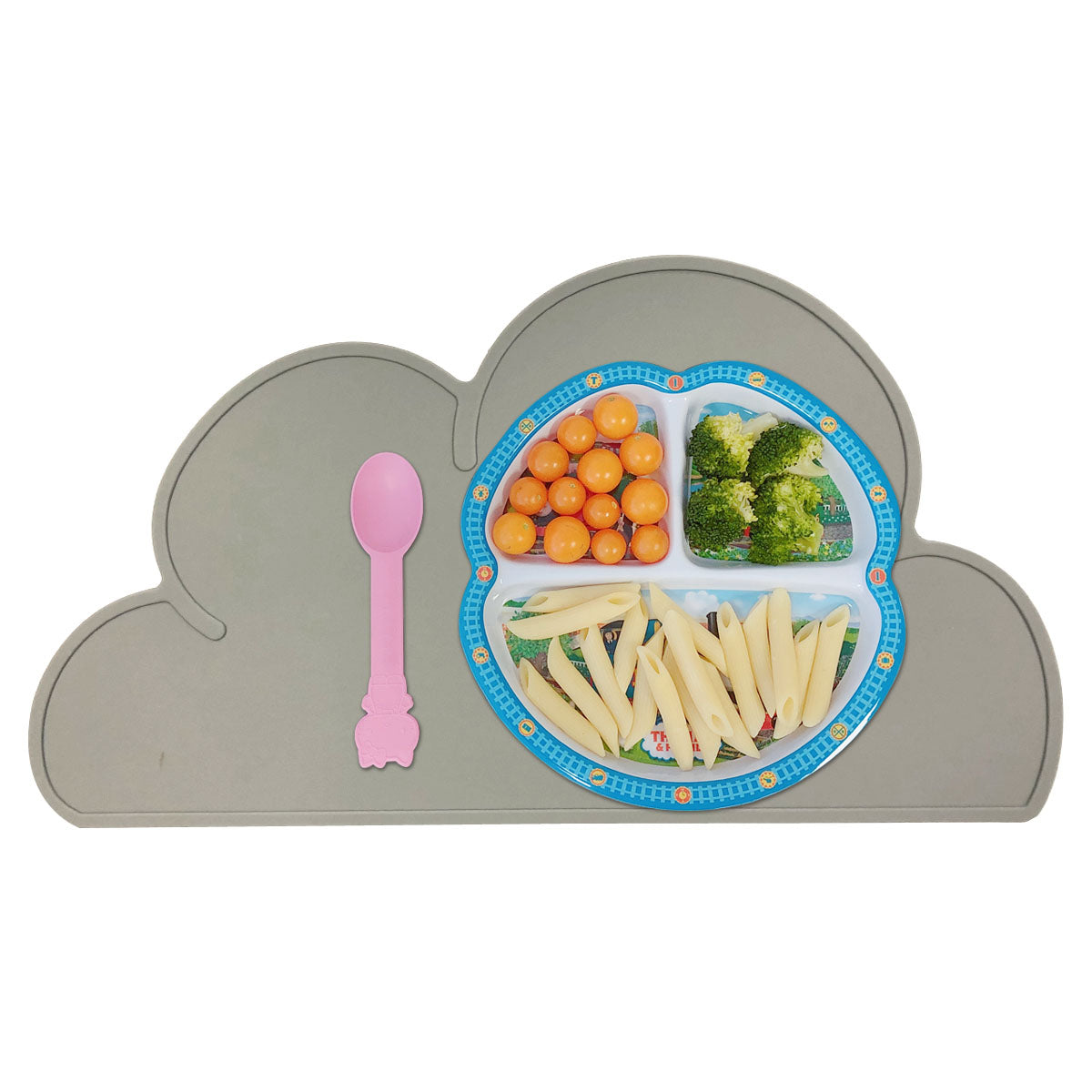 Wrapables Children's Silicon Cloud Placemat Portable and Easy to Clean Food Mat